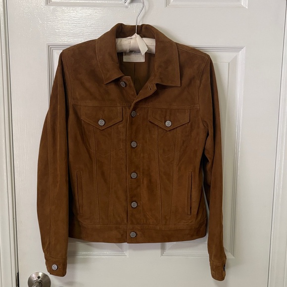 Lucky Brand Suede Trucker Jacket - Picture 1 of 10